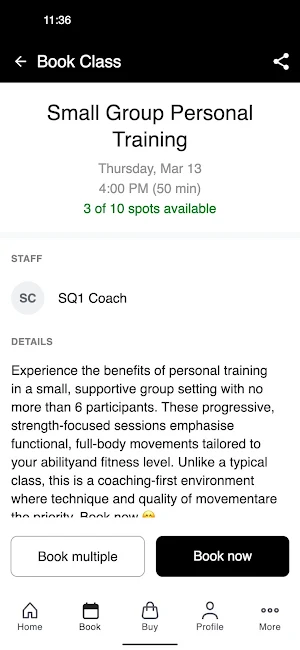 Square One Gym Screenshot 2