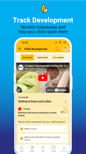 Bebbo Pacific parenting app Screenshot 0