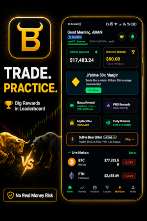 Crypto Paper Trading: BearBull Screenshot 0