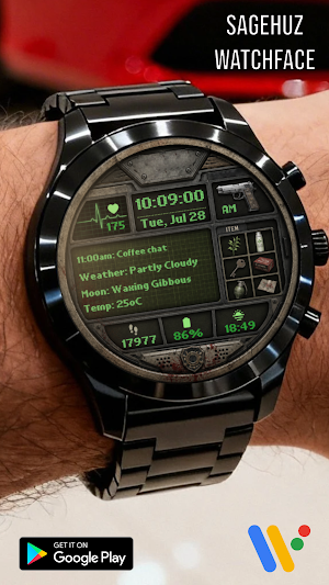 A128 RPG Item watch face Screenshot 2