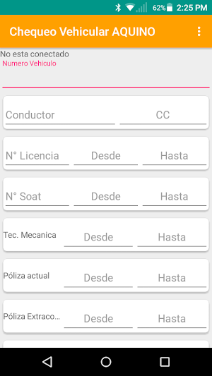 Chequeo Vehiculo Aquino Screenshot 0