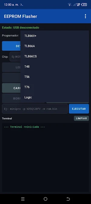 EEPROM Flasher Screenshot 1