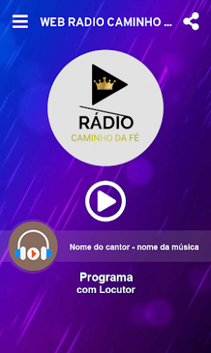 WEB RÁDIO CAMINHO DA FÉ Screenshot 1