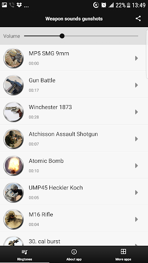 Weapon Sounds Gunshots Screenshot 0
