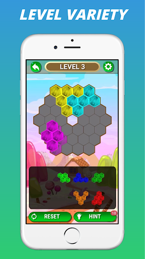 Hex Block Pop! Candy Puzzle Screenshot 2