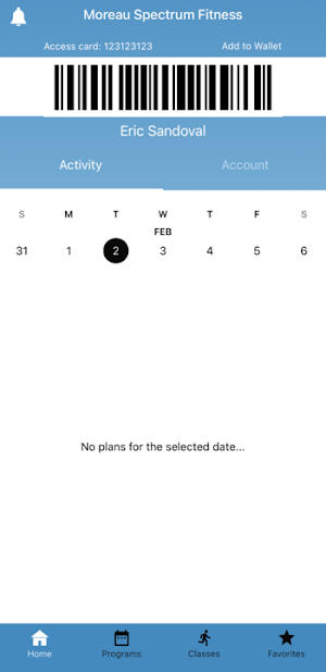 Moreau Spectrum Fitness Screenshot 1