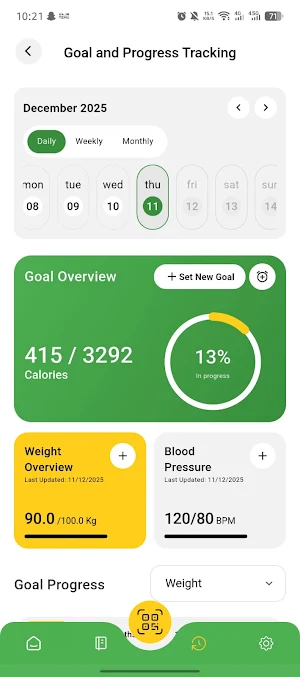 Smart Food Tracker Screenshot 2