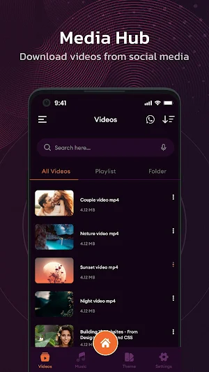 4K HD Video Player –MP3 Player Screenshot 2