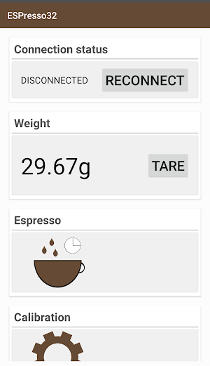 ESPresso32 Screenshot 1