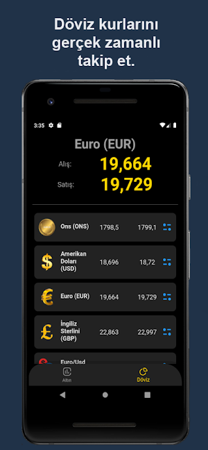 Altın ve Döviz Fiyatları Canlı Screenshot 3