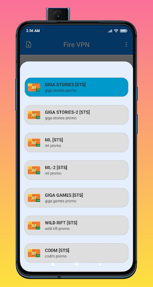 Fire VPN Philippines Screenshot 2