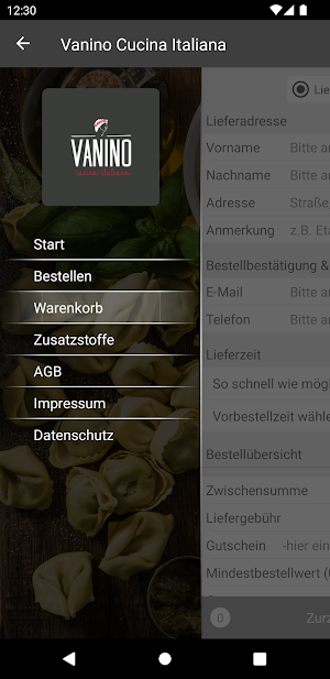 Vanino Cucina Italiana Screenshot 0