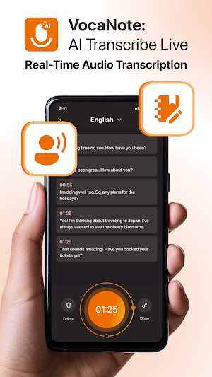 VocaNote: AI Transcribe Live Screenshot 0