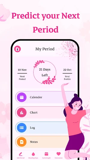 Period Tracker For Women App Screenshot 0