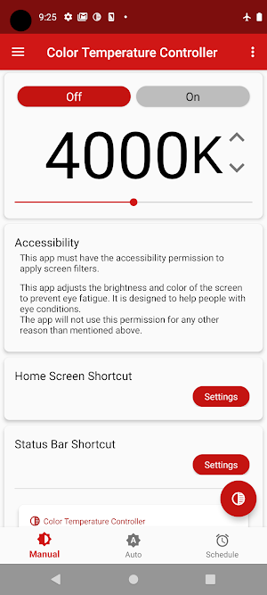 Color Temperature Controller Screenshot 0