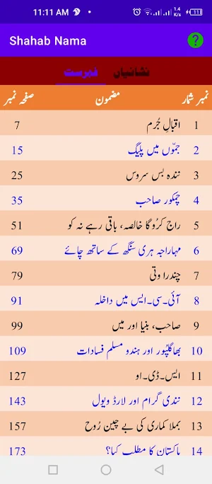 Shahab Nama شہاب نامہ Screenshot 0