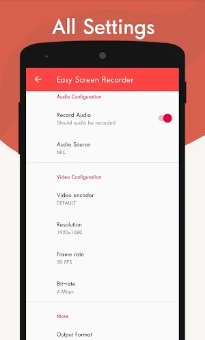 Easy Screen Recorder & Video Capture - HD | FHD Screenshot 1