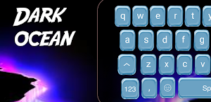 Neon Led keyboard - Dark Ocean Topic Screenshot 3