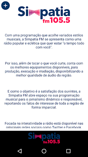Simpatia FM Screenshot 2