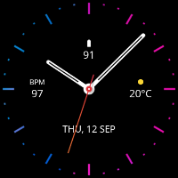 Illusion Black Watch Face