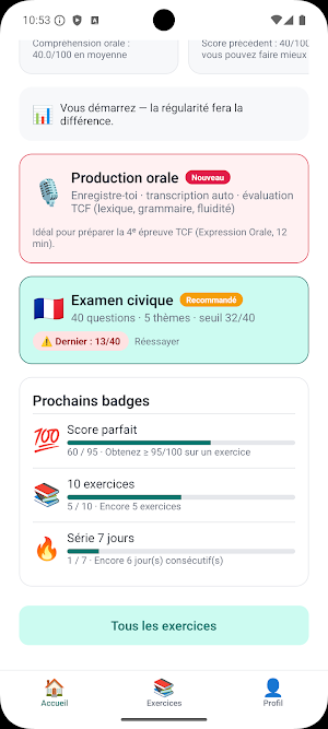 TCF préparation Screenshot 0