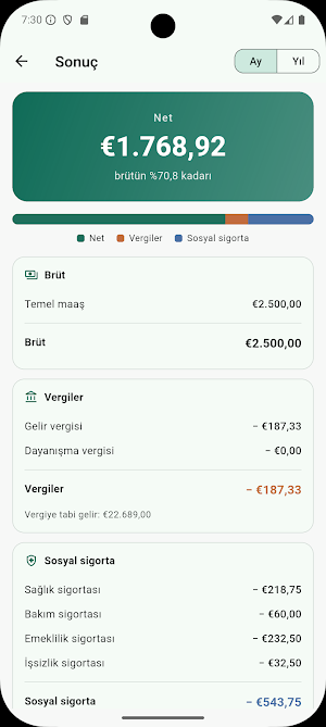 Gross Net Calculator DE 2026 Screenshot 1