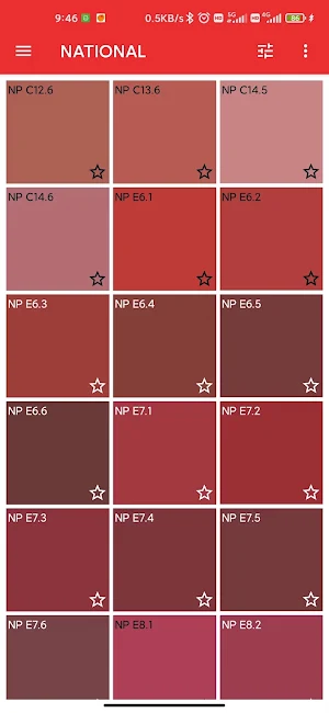 National Paint Colors Screenshot 2