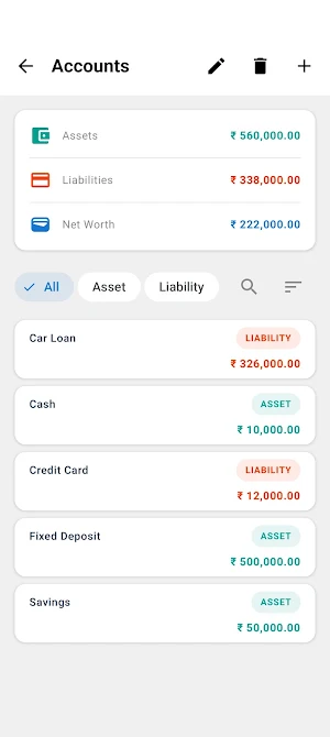 In Control - Expense Tracker Screenshot 2