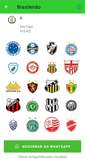 Figurinhas do Brasileirão Screenshot 2