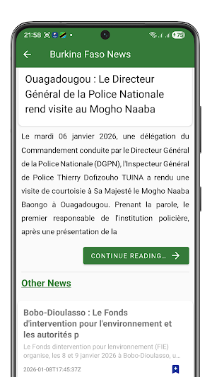 Actualités Burkina Faso Screenshot 1