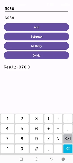 SimpleCalculator Screenshot 2