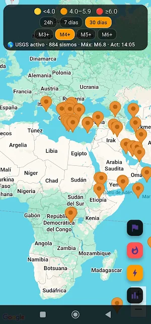 Fire Ring – Earthquake Tracker Screenshot 1