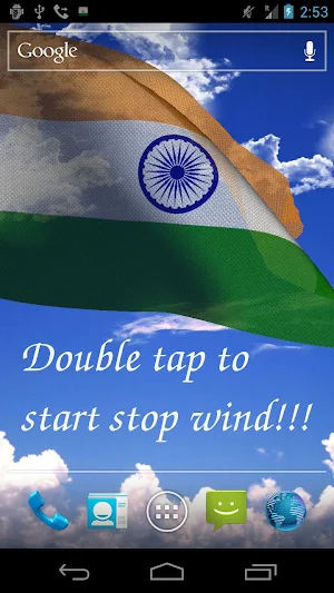 India Flag Live Wallpaper Screenshot 0