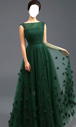 Women Long Dress Photo Suits Screenshot 2