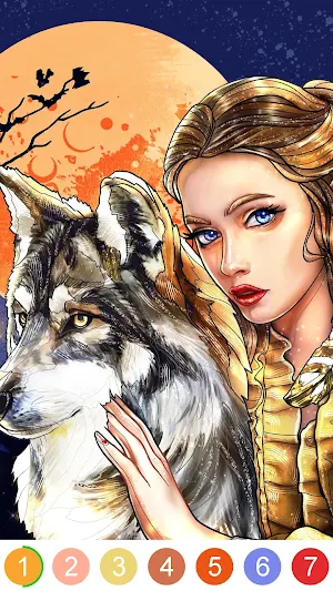 Beauty&Beast Paint by Numbers Screenshot 2