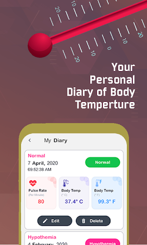 Thermometer For Fever - Body Temperature Screenshot 2