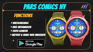 Pars Comics NY Watch Face Screenshot 1