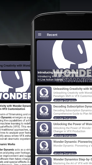 Wonder Dynamics AI App Info Screenshot 2