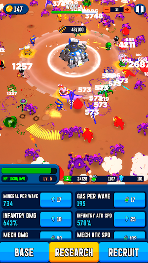 Space Base: Idle Tower Defense Screenshot 0