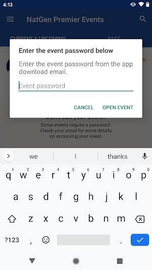 NatGen Premier Events Screenshot 1