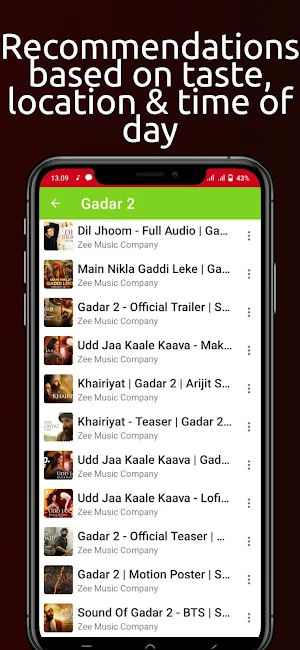 Gadar 2 Film Songs Screenshot 1