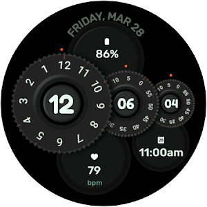 Photo SLR 3 Digital Watch Face Screenshot 3