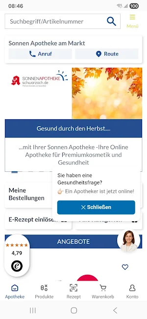 APOSINA-SONNEN APOTHEKE Screenshot 0
