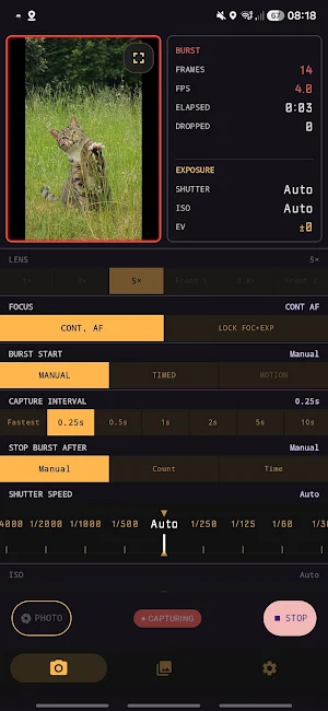 Burst & Interval Camera Pro Screenshot 2