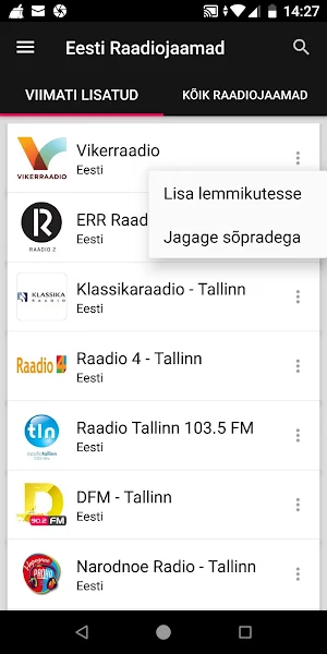 Estonian Radio Stations Screenshot 3