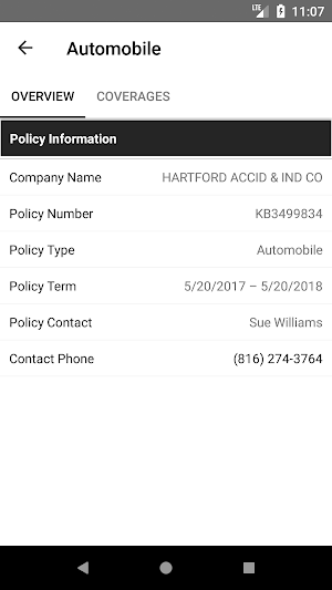 Perspective Insurance Screenshot 1