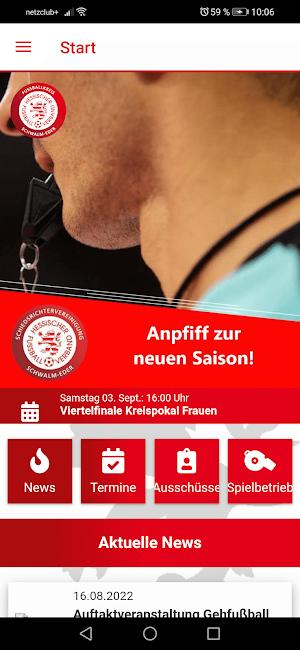 Fußballkreis Schwalm-Eder Screenshot 1