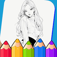K-Pop Idol Coloring girls