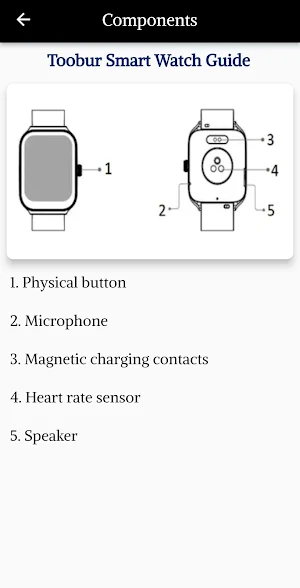 TOOBUR Smart Watch Guide Screenshot 1