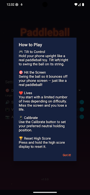 PaddleVision - AR Paddleball Screenshot 1